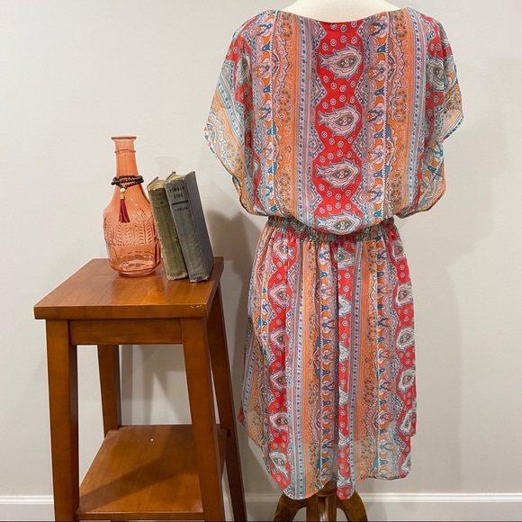 🌲3/$20 Alya Paisley Print Dress M - Picture 5 of 6